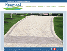 Tablet Screenshot of pinewoodlandscaping.com